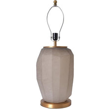 Load image into Gallery viewer, Lola Big Sculpted Glass Best Table Lamp 30" - Spiced Apricot/Chocolate Brown - LEDMyPlace