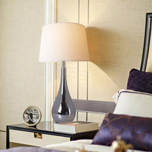 Load image into Gallery viewer, Lola Big Translucent Ombre Glass Best Table Lamp 30" - Chrome Ombre/White (Set of 2) - LEDMyPlace