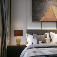 Load image into Gallery viewer, Lola Sculpted Glass Best Table Lamp 23" - Spiced Apricot/Chocolate Brown - LEDMyPlace