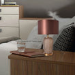 Load image into Gallery viewer, Lola Sculpted Glass Best Table Lamp 23" - Spiced Apricot/Chocolate Brown - LEDMyPlace