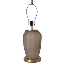 Load image into Gallery viewer, Lola Sculpted Glass Best Table Lamp 23" - Spiced Apricot/Chocolate Brown - LEDMyPlace