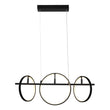 Load image into Gallery viewer, Lucca Circular 3 - Light Adjustable Direction Best LED Pendant Light - Matte Black - LEDMyPlace