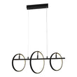 Load image into Gallery viewer, Lucca Circular 3 - Light Adjustable Direction Best LED Pendant Light - Matte Black - LEDMyPlace