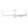 Load image into Gallery viewer, LURGAN 60 inch 5 - Blade No Light Ceiling Fan with Remote - LEDMyPlace