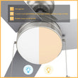 Load image into Gallery viewer, MALTA 52 inch 3 - Blade Ceiling Fan with LED Light &amp; Pull Chain - LEDMyPlace