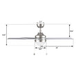 Load image into Gallery viewer, MALTA 52 inch 3 - Blade Ceiling Fan with LED Light &amp; Pull Chain - LEDMyPlace