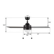 Load image into Gallery viewer, MALTA 52 inch 4 - Blade Ceiling Fan with LED Light &amp; Pull Chain - LEDMyPlace