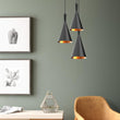 Load image into Gallery viewer, Matte Black Pendant Light Fixture, Subulate Style, E26 Base, Steel Body, UL Listed - LEDMyPlace