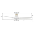 Load image into Gallery viewer, MERTON 52 inch 3 - Blade Smart Ceiling Fan with LED Light &amp; Remote - LEDMyPlace