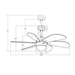 Load image into Gallery viewer, Minimus 38 - inch Indoor Best Smart Ceiling Fan with Light Kit &amp; Wall Control, Works with Alexa/Google Home/Siri - LEDMyPlace