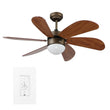 Load image into Gallery viewer, Minimus 38 - inch Indoor Best Smart Ceiling Fan with Light Kit &amp; Wall Control, Works with Alexa/Google Home/Siri - LEDMyPlace