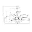 Load image into Gallery viewer, Minimus 38 - inch Indoor Best Smart Ceiling Fan with Light Kit &amp; Wall Control, Works with Alexa/Google Home/Siri - LEDMyPlace