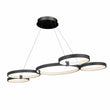 Load image into Gallery viewer, Modern Circular Chandelier, 5 - Light, 92W, 3000K (Warm White), 3677 Lumens, Wheel Chandelier, Dimension: 50.1''x31.6''x110'' - LEDMyPlace