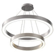 Load image into Gallery viewer, Modern - Double Ring Chandelier With Unique Shade, 115W, 3000K, 5750LM, Dimmable, Pendant Mounting, Aluminum Body Finish - LEDMyPlace