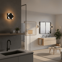 Load image into Gallery viewer, Modern Square LED Wall Sconce, 9W, 3000K, 338LM, CRI: 80+, Dimmable, Dimension: 6.7 x 2.1 x 6.7 Inch - LEDMyPlace