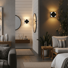 Load image into Gallery viewer, Modern Square LED Wall Sconce, 9W, 3000K, 338LM, CRI: 80+, Dimmable, Dimension: 6.7 x 2.1 x 6.7 Inch - LEDMyPlace