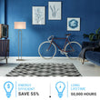 Load image into Gallery viewer, Modern Standing Floor Lamps for Living Room 61 - inch Brushed Nickel &amp; Straight Rectangular Pure White Linen Shade, With 1PCS ON - OFF Switch, Corner Floor Lamp - LEDMyPlace