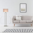 Load image into Gallery viewer, Modern Standing Floor Lamps for Living Room 61 - inch Brushed Nickel &amp; Straight Rectangular Pure White Linen Shade, With 1PCS ON - OFF Switch, Corner Floor Lamp - LEDMyPlace