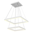 Load image into Gallery viewer, Modern Two - Tier Square Chandelier Lighting, 54W, 3000K, 3016LM, Dimension : 19.7''L×19.7''W×55''H - LEDMyPlace