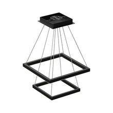 Load image into Gallery viewer, Modern Two - Tier Square Chandelier Lighting, 54W, 3000K, 3016LM, Dimension : 19.7''L×19.7''W×55''H - LEDMyPlace
