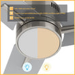 Load image into Gallery viewer, MONTGOMERY 52 inch 3 - Blade Smart Ceiling Fan with LED Light &amp; Remote - LEDMyPlace