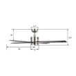 Load image into Gallery viewer, MONTGOMERY 52 inch 4 - Blade Smart Ceiling Fan with LED Light &amp; Remote - LEDMyPlace