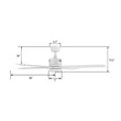 Load image into Gallery viewer, MONTGOMERY 52 inch 4 - Blade Smart Ceiling Fan with LED Light &amp; Remote - LEDMyPlace