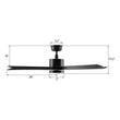 Load image into Gallery viewer, MONTGOMERY 52 inch 5 - Blade Smart Ceiling Fan with LED Light &amp; Remote - LEDMyPlace