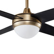 Load image into Gallery viewer, Neva 52 Inch 4 - Blade Best Smart Ceiling Fan With Led Light Kit &amp; Best Smart Wall Switch - Gold/Black - LEDMyPlace