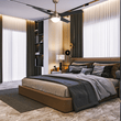 Load image into Gallery viewer, Neva 52 Inch 4 - Blade Best Smart Ceiling Fan With Led Light Kit &amp; Best Smart Wall Switch - Gold/Black - LEDMyPlace