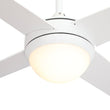 Load image into Gallery viewer, NEVA 52 inch 4 - Blade Best Smart Ceiling Fan with LED Light Kit &amp; Best Smart Wall Switch - White/White - LEDMyPlace