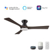 Load image into Gallery viewer, NICOLET 52 inch 3 - Blade Flush Mount Smart Ceiling Fan with LED Light &amp; Remote - LEDMyPlace
