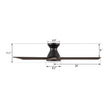 Load image into Gallery viewer, NICOLET 52 inch 3 - Blade Flush Mount Smart Ceiling Fan with LED Light &amp; Remote - LEDMyPlace