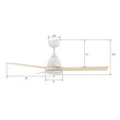 Load image into Gallery viewer, NICOLET 52 inch 3 - Blade Smart Ceiling Fan with Remote &amp;LED Light - LEDMyPlace