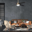 Load image into Gallery viewer, Nova 48 - inch Indoor Best Smart Ceiling Fan with LED Light Kit &amp; Wall Control, Works with Alexa/Google Home/Siri - LEDMyPlace