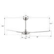 Load image into Gallery viewer, OBERON 56 inch 3 - Blade No Light Ceiling Fan with Remote - LEDMyPlace