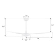 Load image into Gallery viewer, OBERON 56 inch 3 - Blade No Light Ceiling Fan with Remote - LEDMyPlace