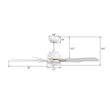 Load image into Gallery viewer, OLINDA 52 inch 5 - Blade Smart Ceiling Fan with LED Light &amp; Remote - LEDMyPlace