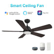 Load image into Gallery viewer, OLINDA 52 inch 5 - Blade Smart Ceiling Fan with LED Light &amp; Remote - LEDMyPlace
