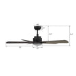 Load image into Gallery viewer, OLINDA 52 inch 5 - Blade Smart Ceiling Fan with LED Light &amp; Remote - LEDMyPlace