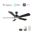 Load image into Gallery viewer, OLINDA 52 inch 5 - Blade Smart Ceiling Fan with LED Light &amp; Remote - LEDMyPlace