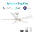 Load image into Gallery viewer, OLINDA 52 inch 5 - Blade Smart Ceiling Fan with LED Light &amp; Remote - LEDMyPlace