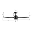 Load image into Gallery viewer, ONYX 52 inch 5 - Blade Ceiling Fan with LED Light Kit &amp; Remote - LEDMyPlace