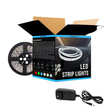 Load image into Gallery viewer, Outdoor LED Strip Lights Waterproof, IP65, 16.4ft Dimmable, 12V, SMD 3528 - 94 Lumens/ft. with Power Supply (KIT), LED Lights for Bedroom, Kitchen, Home Decoration - LEDMyPlace