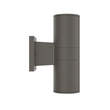 Load image into Gallery viewer, Outdoor LED Up and Down Wall Sconce, Cylinder Outside Lights, 2x36W, AC100 - 277V, Double Side (White Light), Exterior Wall Lights - LEDMyPlace