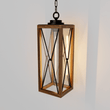 Load image into Gallery viewer, Outdoor Pendant Light Farmhouse Exterior Hanging Lantern with Clear Glass Shade for Porch, Patio, Entryway, ETL List - LEDMyPlace