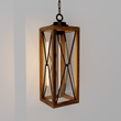 Load image into Gallery viewer, Outdoor Pendant Light Farmhouse Exterior Hanging Lantern with Clear Glass Shade for Porch, Patio, Entryway, ETL List - LEDMyPlace