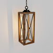 Load image into Gallery viewer, Outdoor Pendant Light Farmhouse Exterior Hanging Lantern with Clear Glass Shade for Porch, Patio, Entryway, ETL List - LEDMyPlace