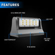 Load image into Gallery viewer, Outdoor Rotatable LED Wall Pack Light 40W 5700K 5400 Lumens, UL, DLC Listed, Bronze Finish, Waterproof Wall Light - LEDMyPlace