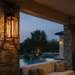 Load image into Gallery viewer, Outdoor Wall Lantern 16" H Waterproof Exterior Wall Light Outdoor Sconce Lighting Fixtures Anti - Rust Wall Mount Lamp for Front Porch Garage Doorway Entryway - 5.47"L x 6.3"W x 16.06"H - LEDMyPlace
